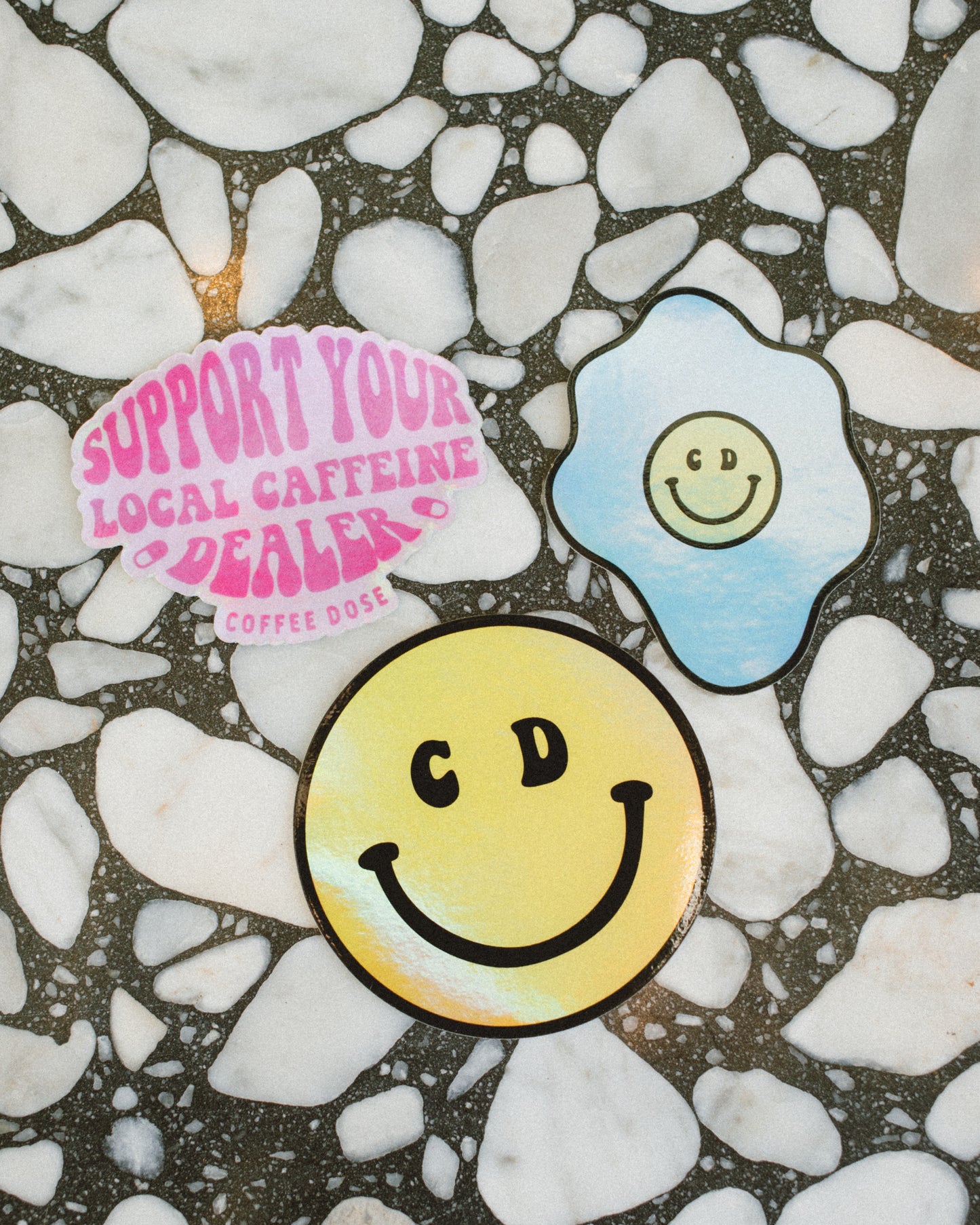 Holographic Sticker Set - Coffee Dose