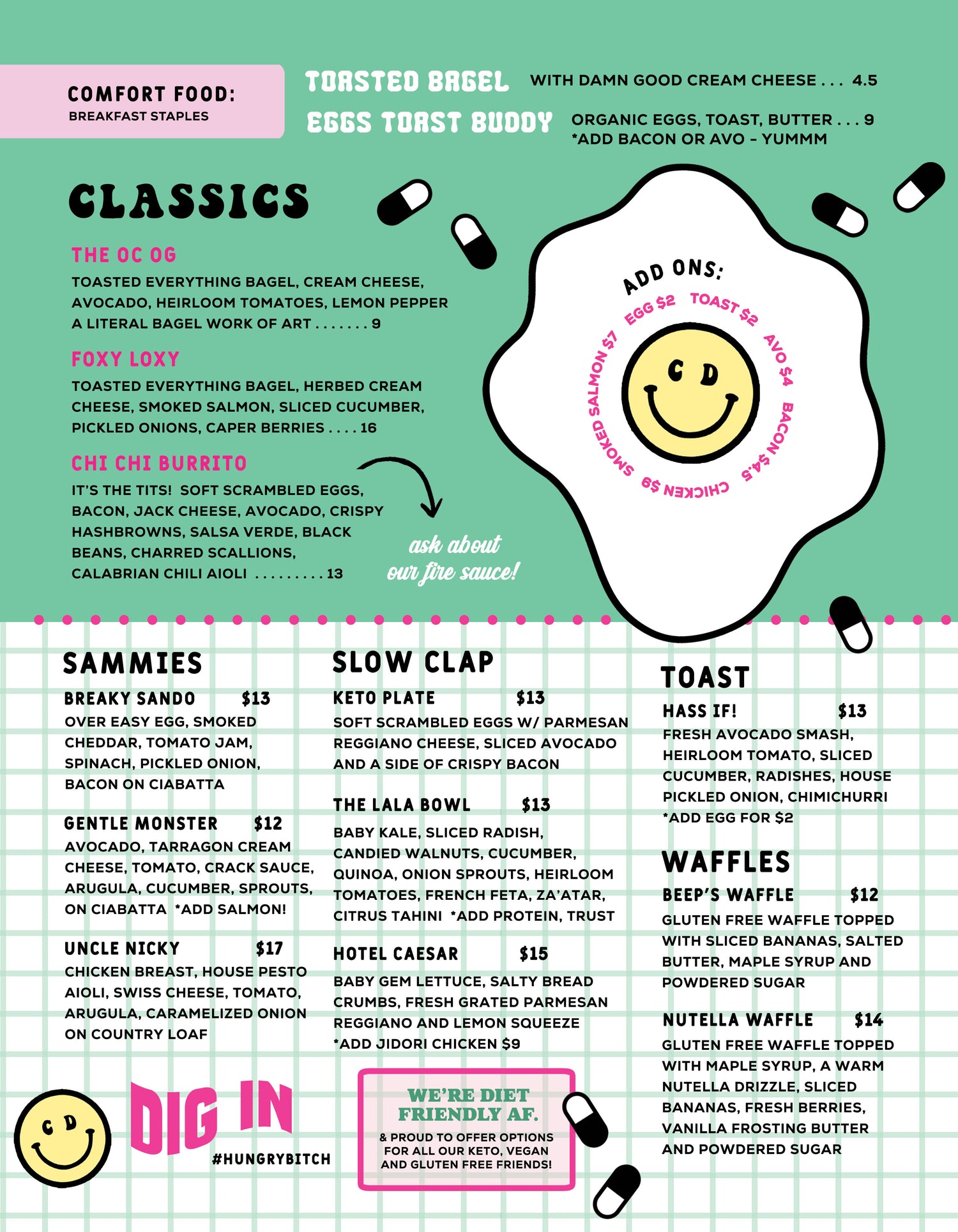 dose in the box food menu