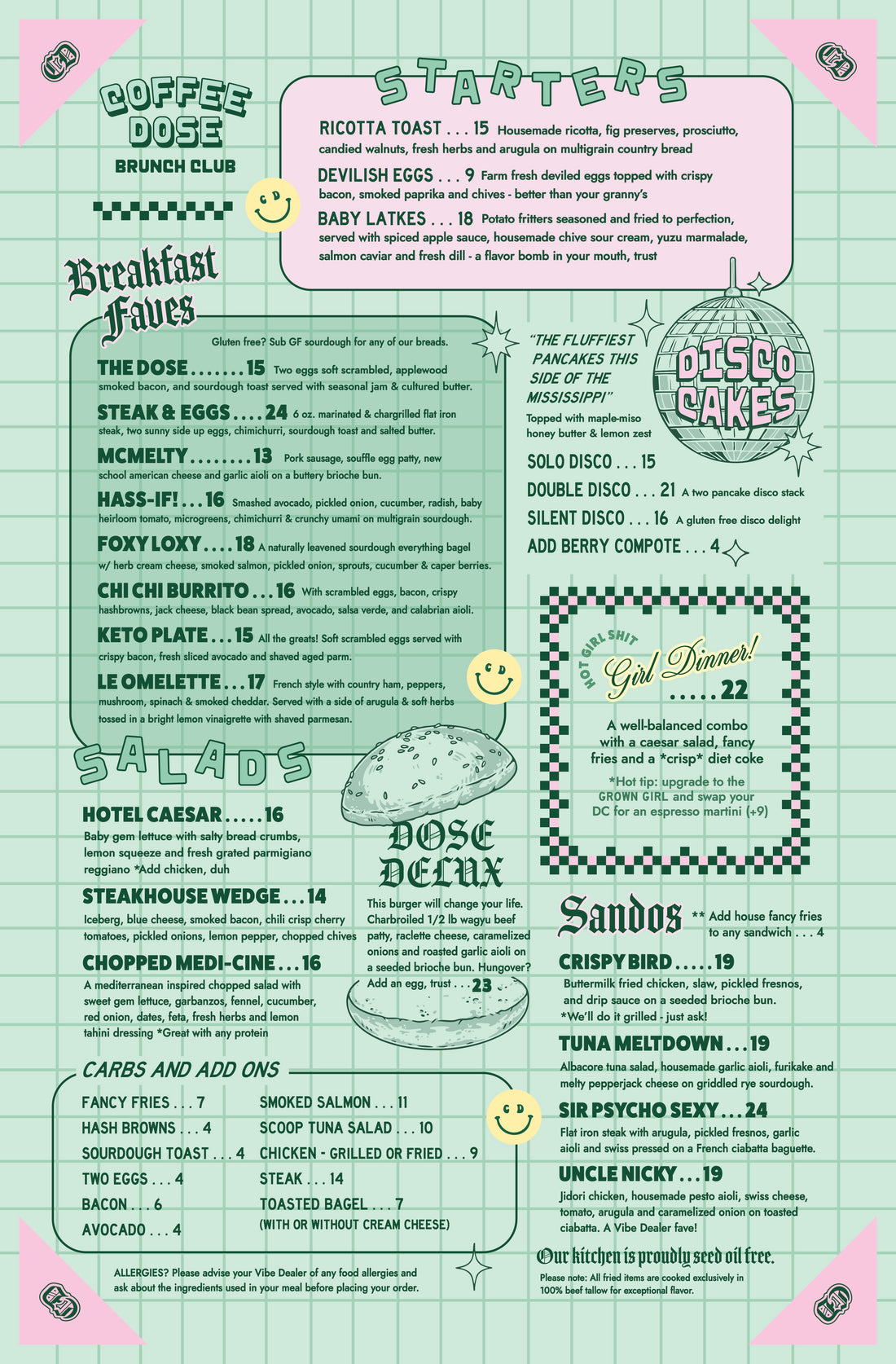 Encinitas Menu – Coffee Dose