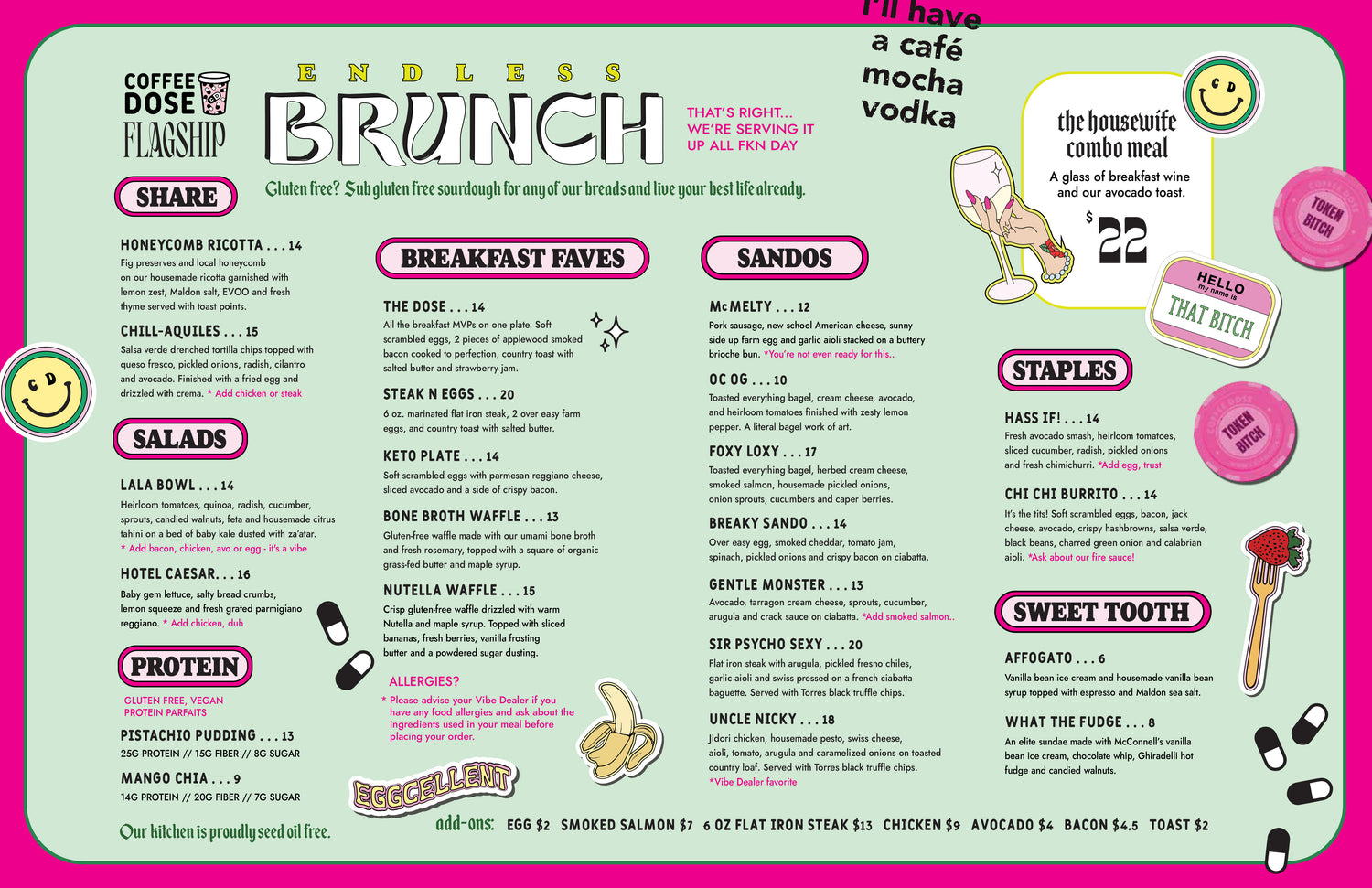 flagship food menu