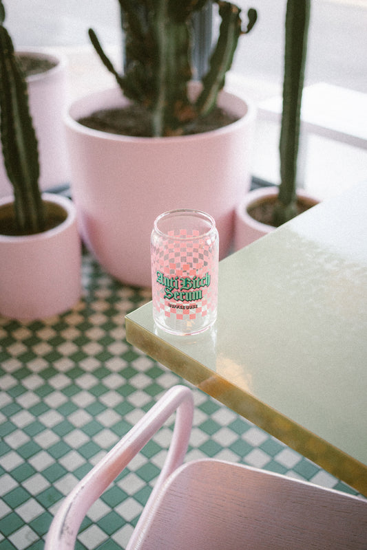 Anti B*tch Serum Soda Can Glass