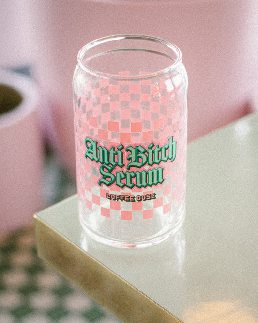 Anti B*tch Serum Soda Can Glass