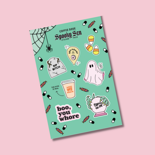 Spooky Sticker Pack - Coffee Dose